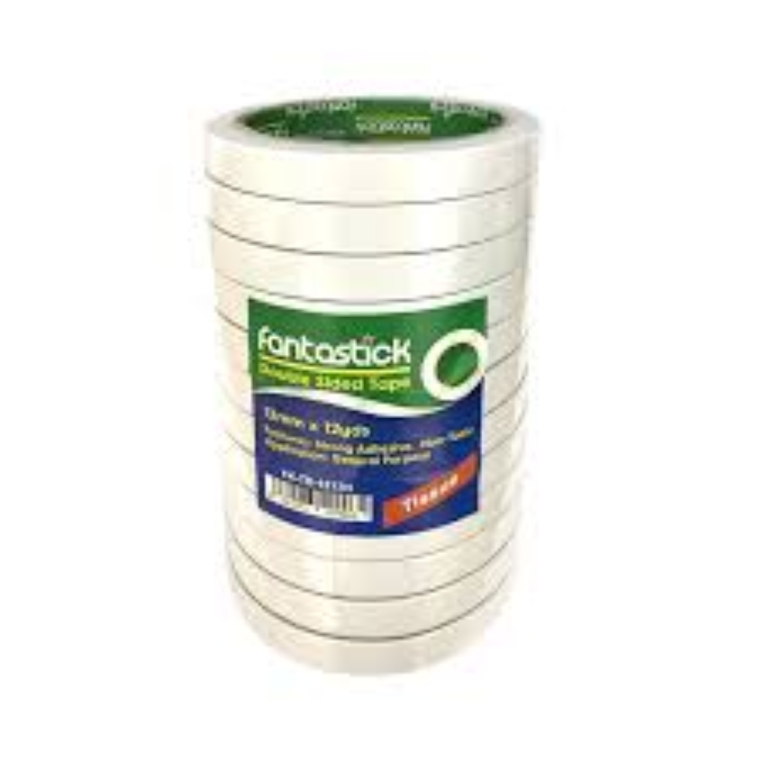Fantastick Double sided tape 1/2"x12yards Pk=12 FK-TD-1212N